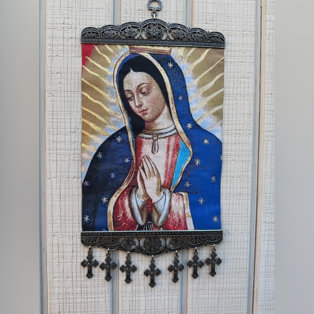 Our Lady of Guadalupe, Christian Icon Tapestry Wall Decor, New